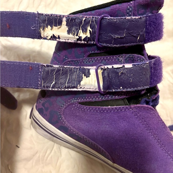 Supra TK Society High Tops Hi-Tops Purple Skate Shoes Vintage 7.5 38.5 - Picture 5 of 6